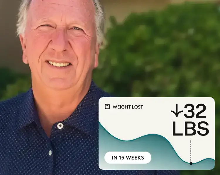 Steve M. – Real Noom user. Lost 32 pounds in 15 weeks.
